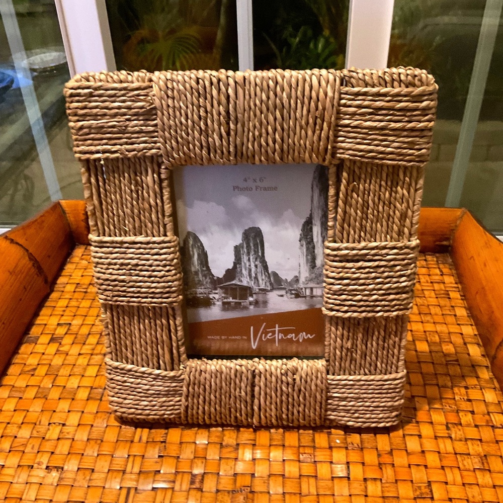 Handmade 4x6 Woven Picture Frame